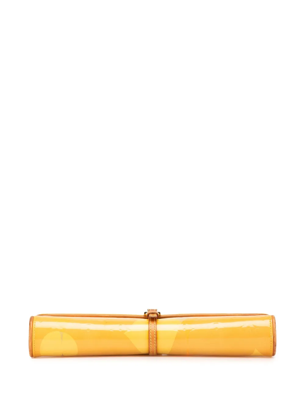 Pre-owned Louis Vuitton 2000 Monogram Vernis Fleurs Pochette Crossbody Bag
