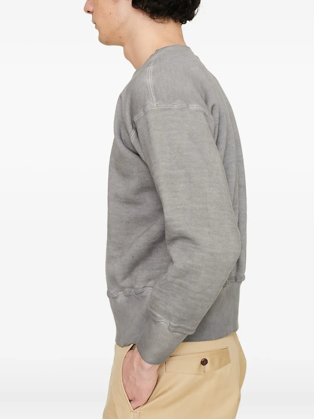 Taiga Takahashi Garment-dyed Sweatshirt In Gray