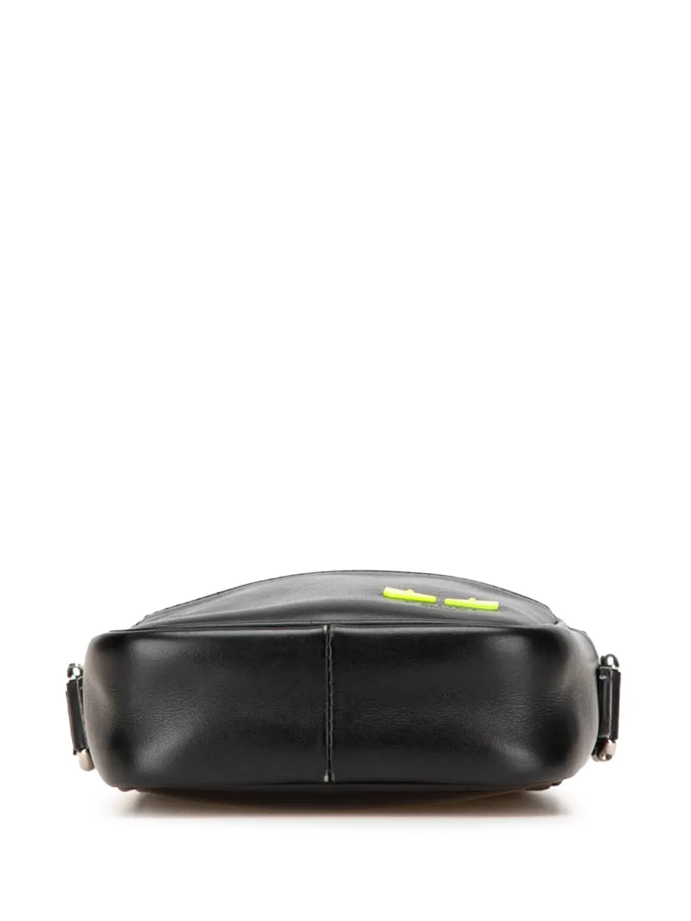 Pre-owned Fendi 2010-2025 Small Leather Monster Bug Crossbody Bag In Black