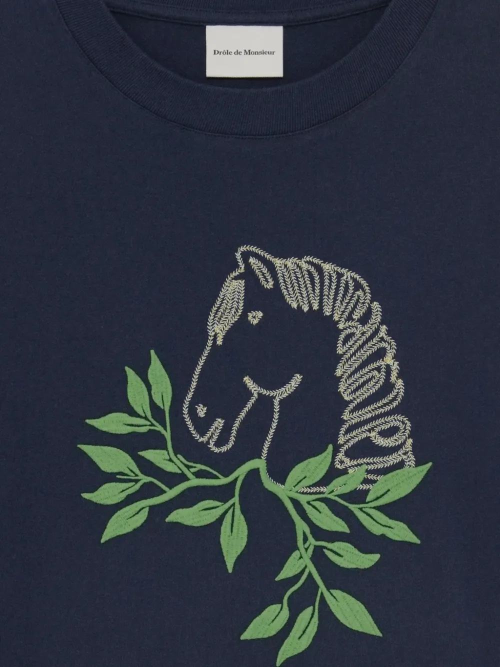 Drôle De Monsieur Le T-shirt Blauw