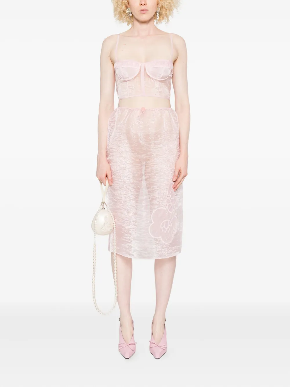 Cecilie Bahnsen Bambi mini skirt Roze