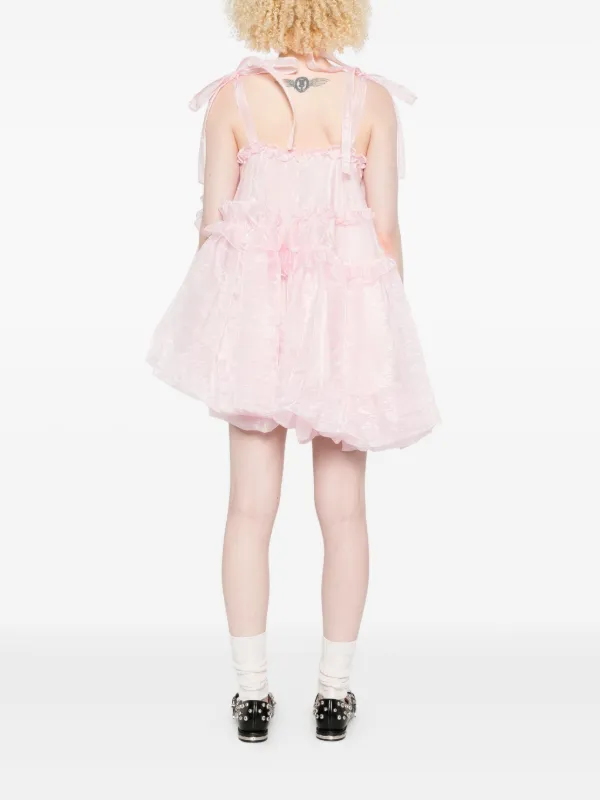 Cecilie Bahnsen Cristina ミニドレス | ピンク | FARFETCH JP