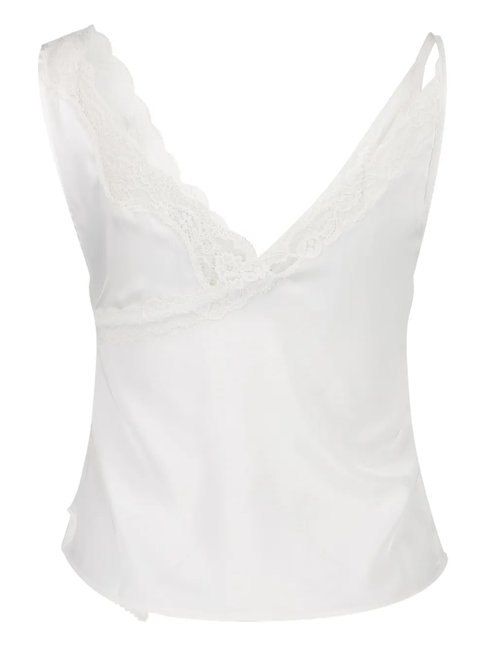 VAILLANT STUDIO lace-trimmed satin top | Vests & Tank Tops | Image 2