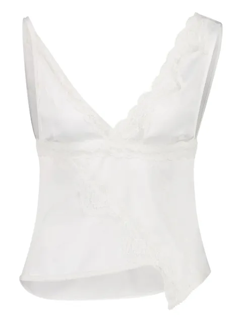 VAILLANT STUDIO lace-trimmed satin top