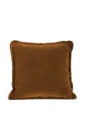 Soho Home Margeaux fringed square cushion (50cm x 50cm) - Brown