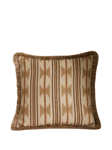 Soho Home Gestreiftes Watkins Kissen mit Fransen