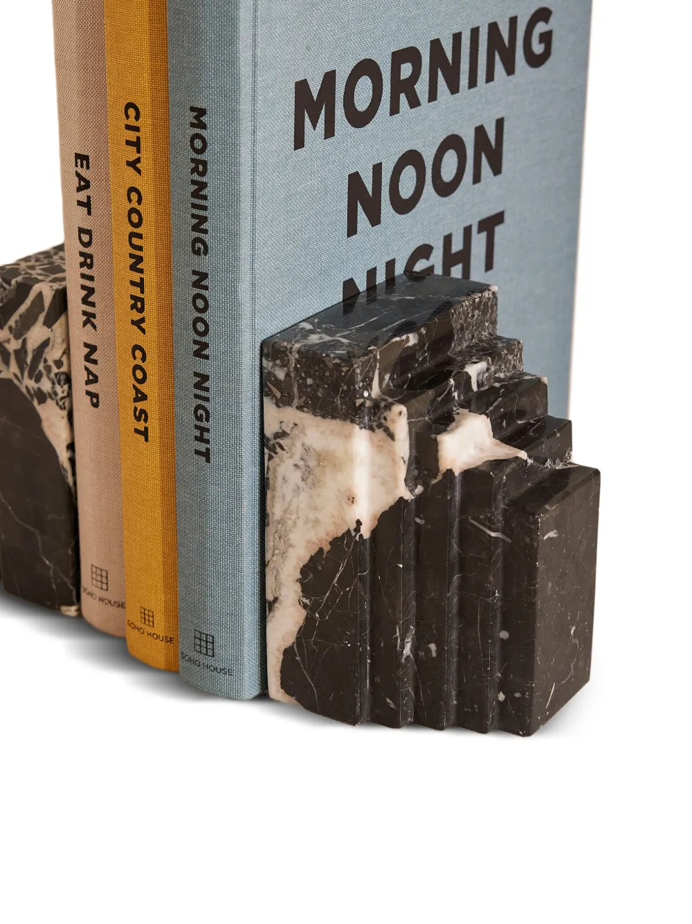 Soho Home Lola Marble Bookends In Black