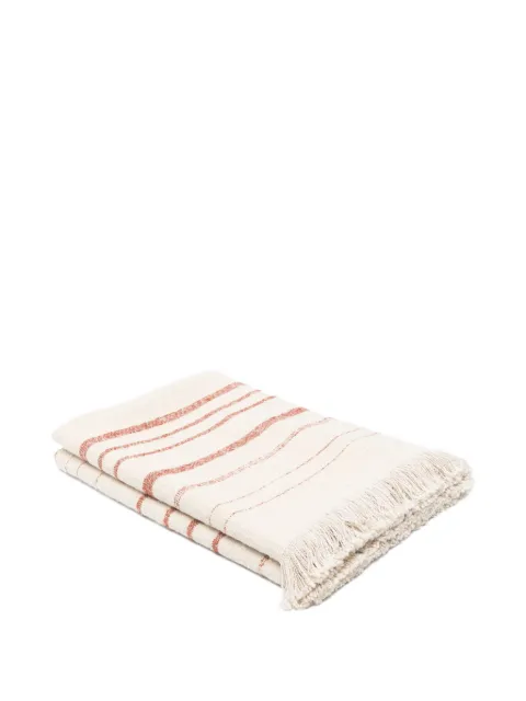 Soho Home Stephenson striped fringed throw