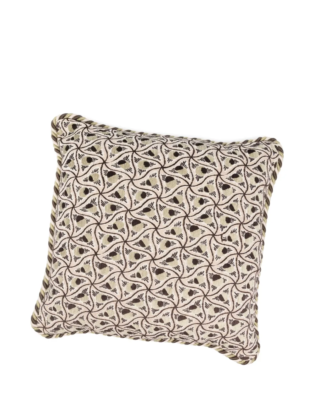 Soho Home Murphy jacquard-patterned corded cushion | Neutrals | Image 1