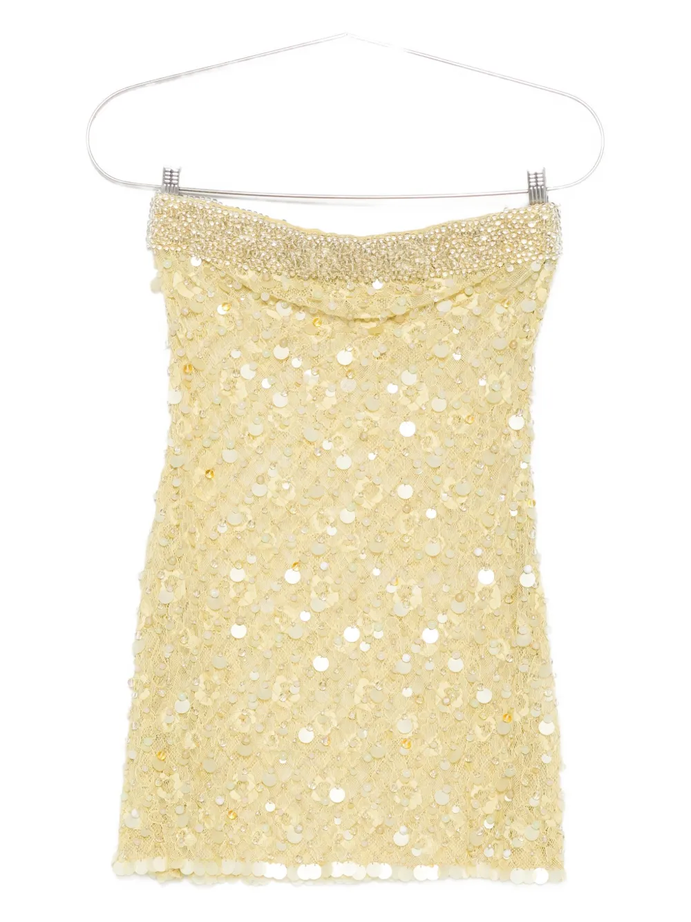 Roberta Einer sequin-embellished strapless mini dress | Green | Image 1