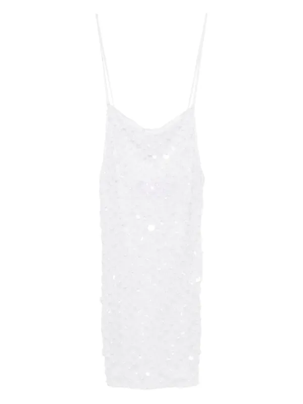 Roberta Einer sequin-embellished Mini Dress | White | FARFETCH