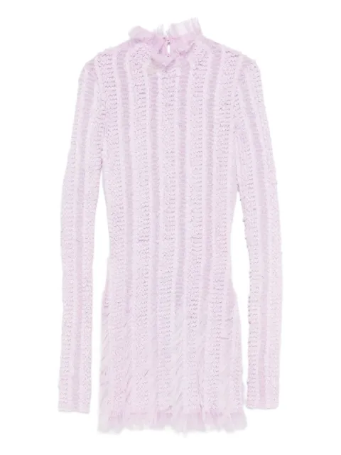Roberta Einer Angel high-neck long-sleeve mini dress