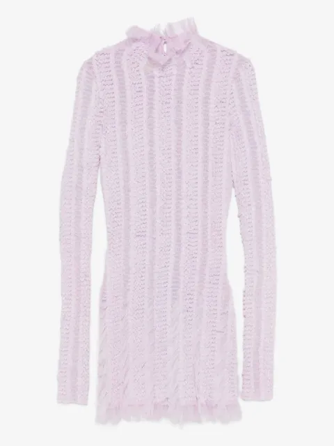 Roberta Einer Angel high-neck long-sleeve mini dress