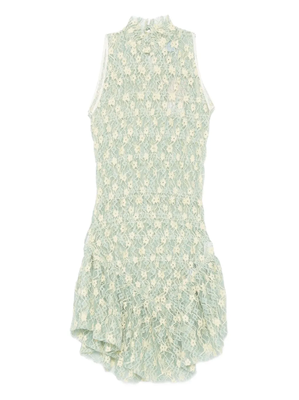 Roberta Einer floral-lace high-neck mini dress | Green | Image 1