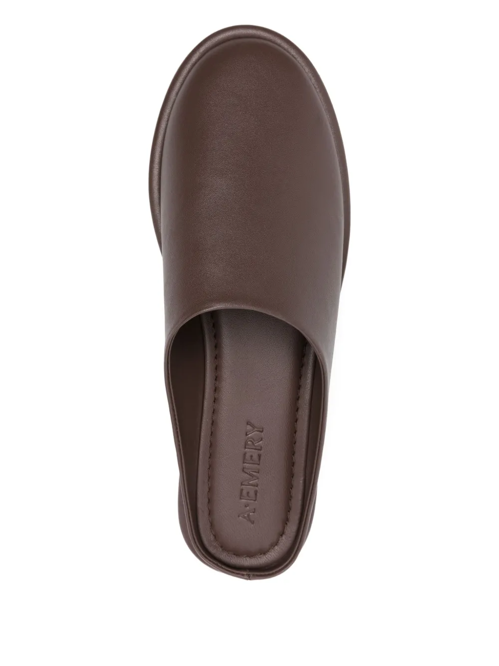 A.EMERY Spencer flat slippers Brown