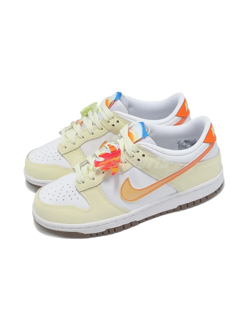 Nike Kids low-top swoosh trainers White