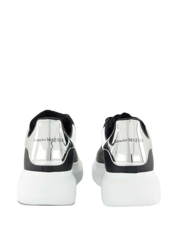 ＊Alexander McQueen＊ホワイト/ブラック＊レザースニーカー Alexander McQueen レザースニーカー | ブラック | FARFETCH JP