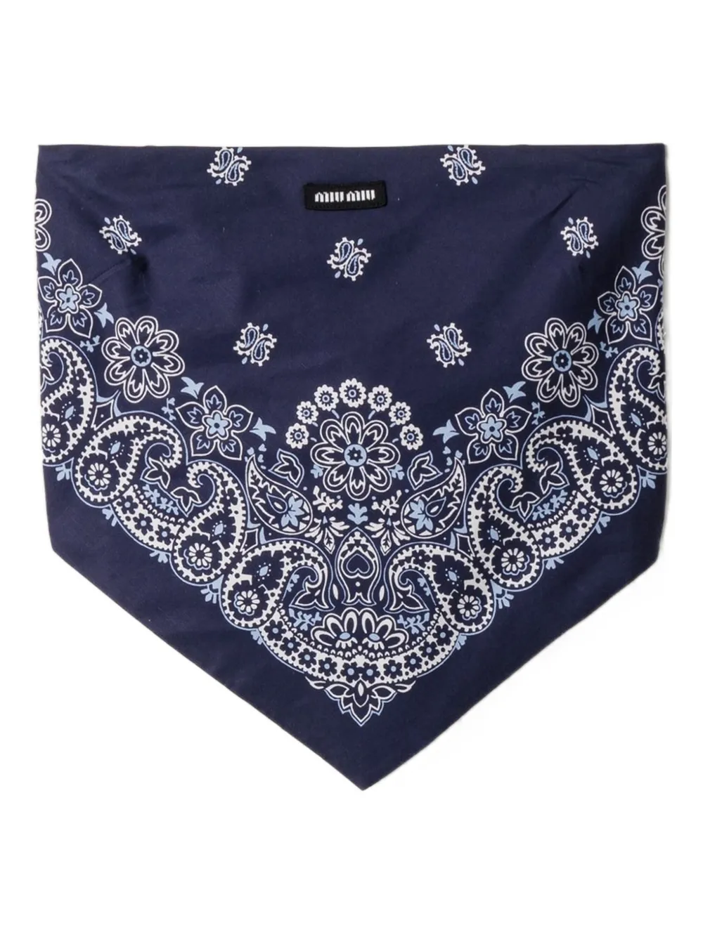 Miu Miu bandanamönstrad topp | blå | Image 1