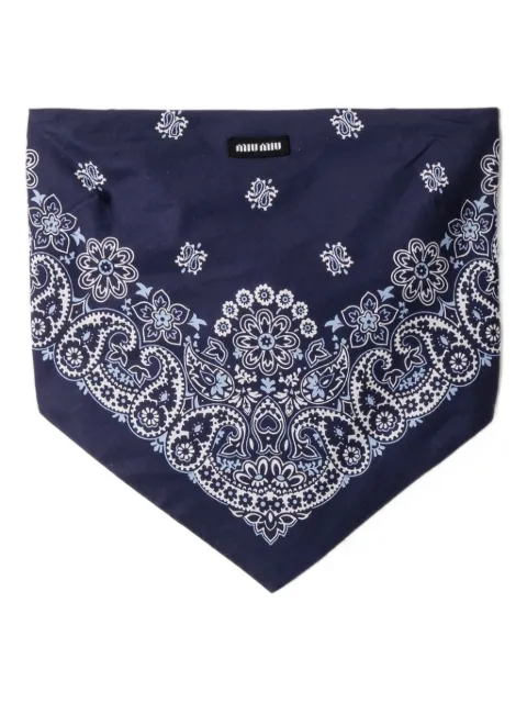 Miu Miu poplin bandana top