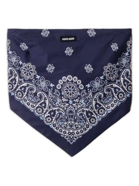 Miu Miu poplin bandana top