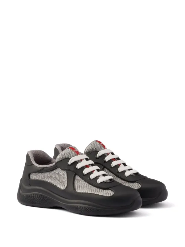 Prada America's Cup Soft Rubber And Bike Fabric Sneakers | Black