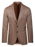 Santaniello two-button patch-pocket blazer - Brown