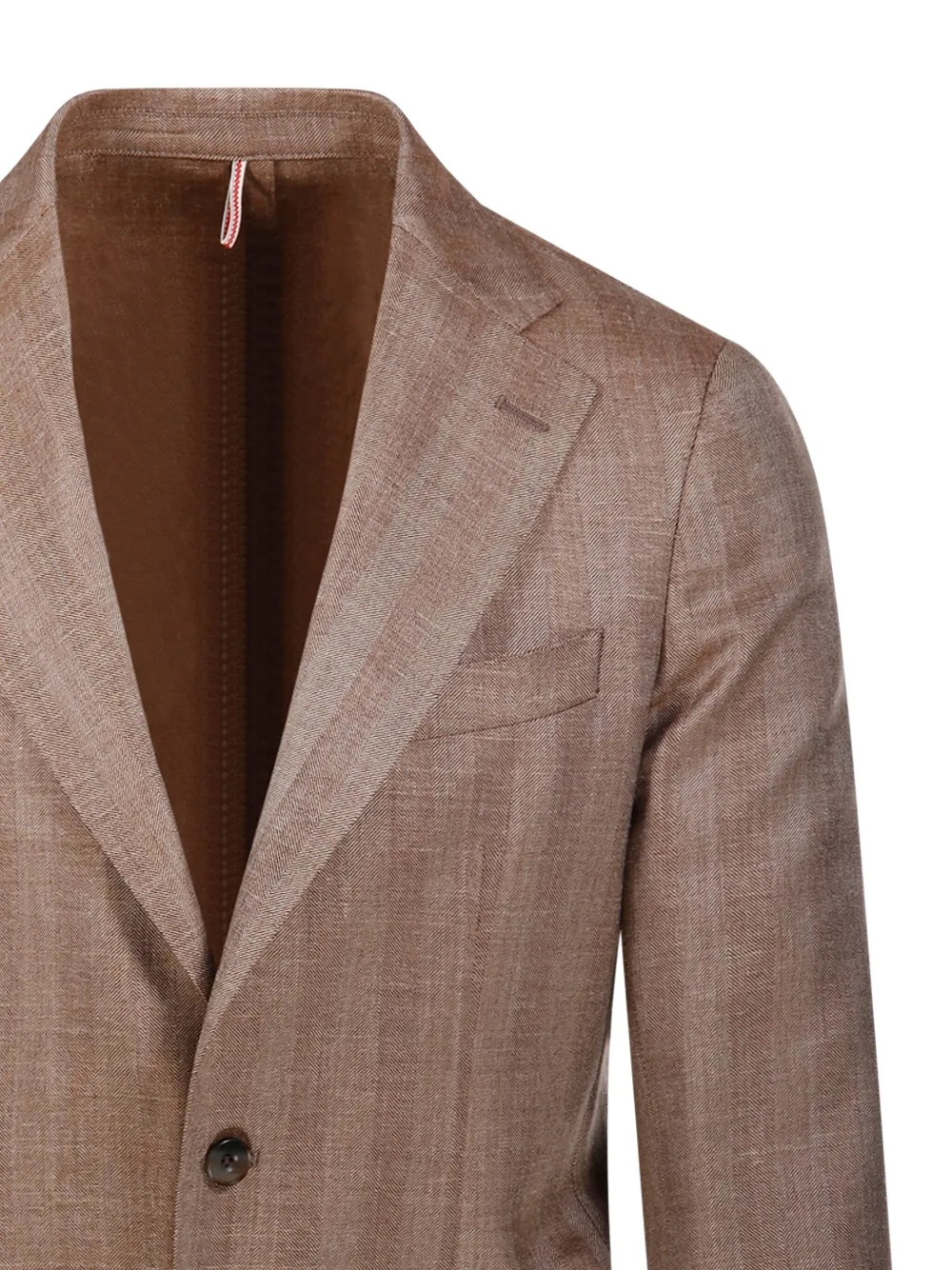 Santaniello Two-button Patch-pocket Blazer In Brown