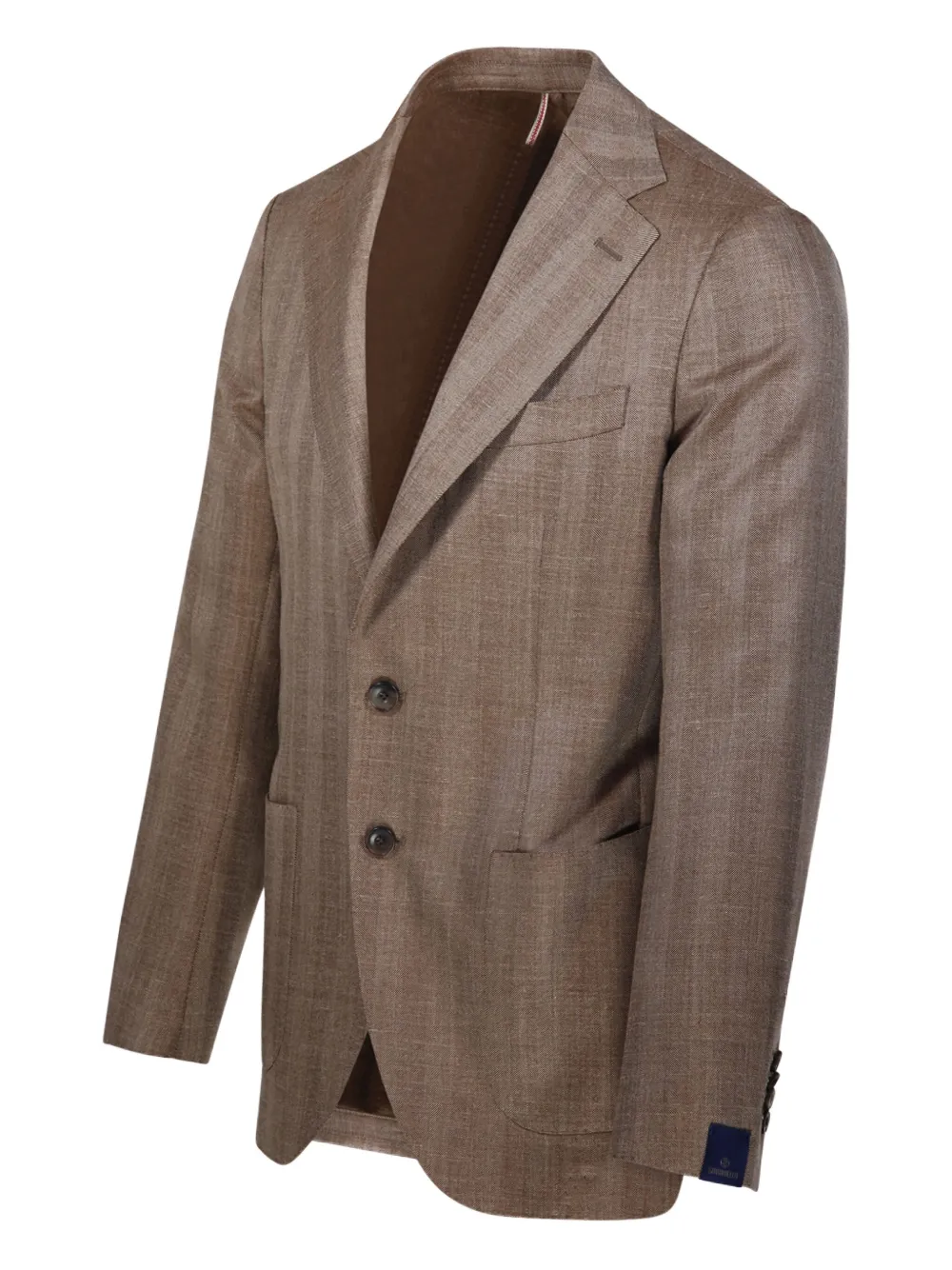 Santaniello Two-button Patch-pocket Blazer In Brown