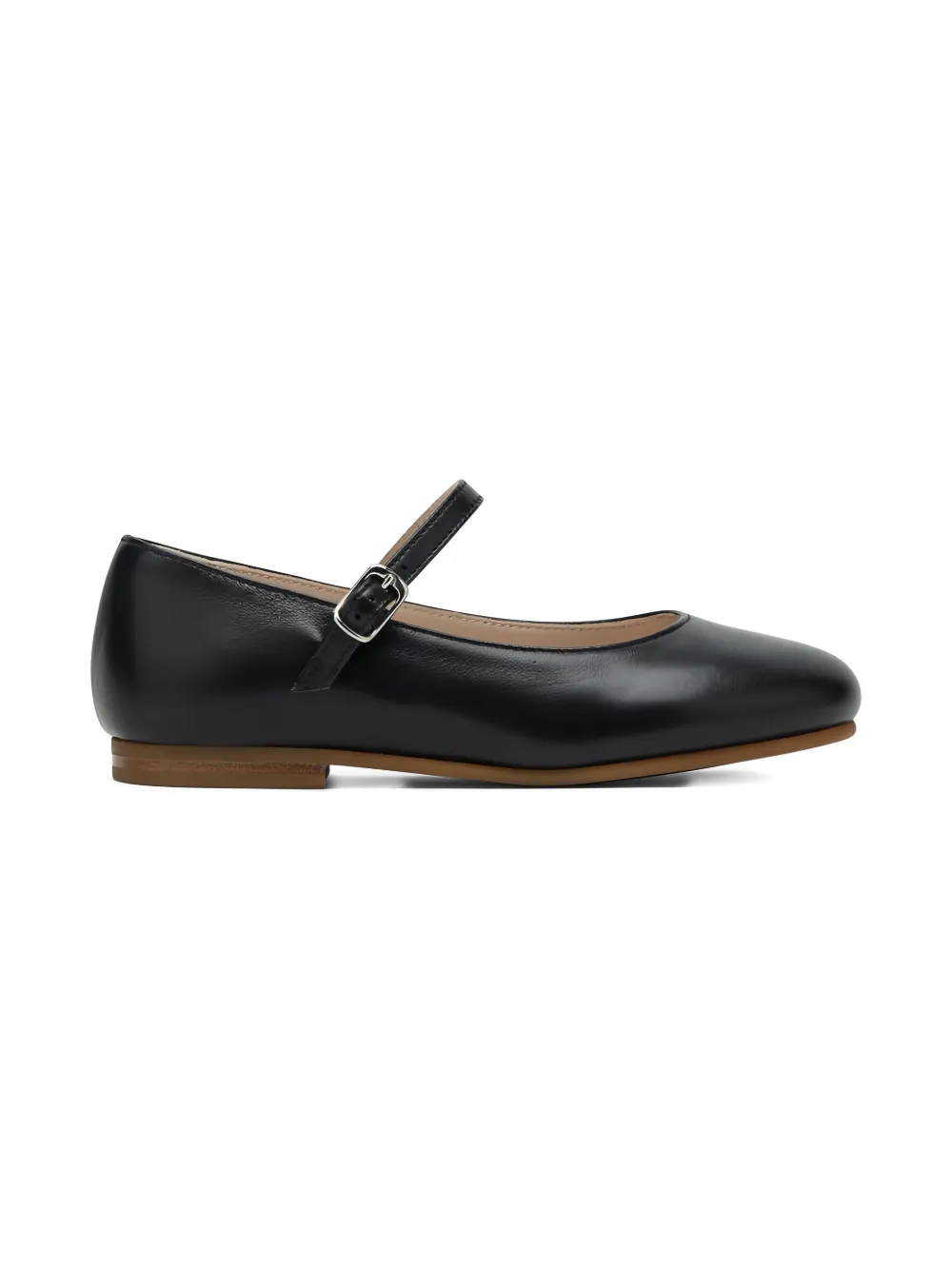 Il Gufo buckle-strap ballerina shoes Black