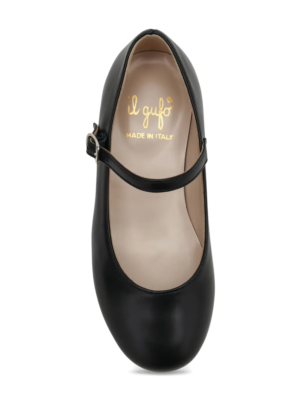 Il Gufo buckle-strap ballerina shoes Black