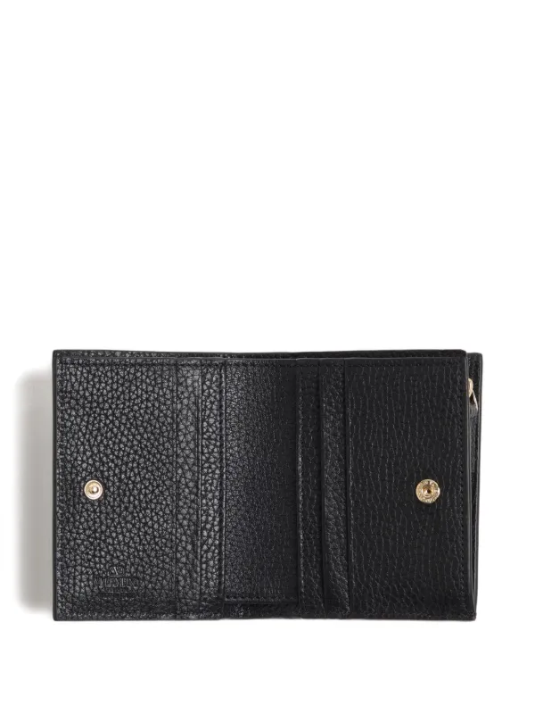 Valentino Garavani ロックスタッズ フラップ財布 | ブラック