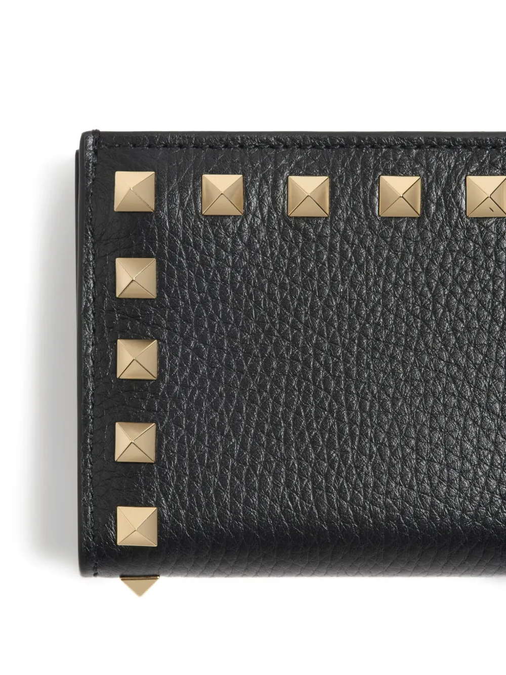 Valentino Garavani ロックスタッズ フラップ財布 | ブラック