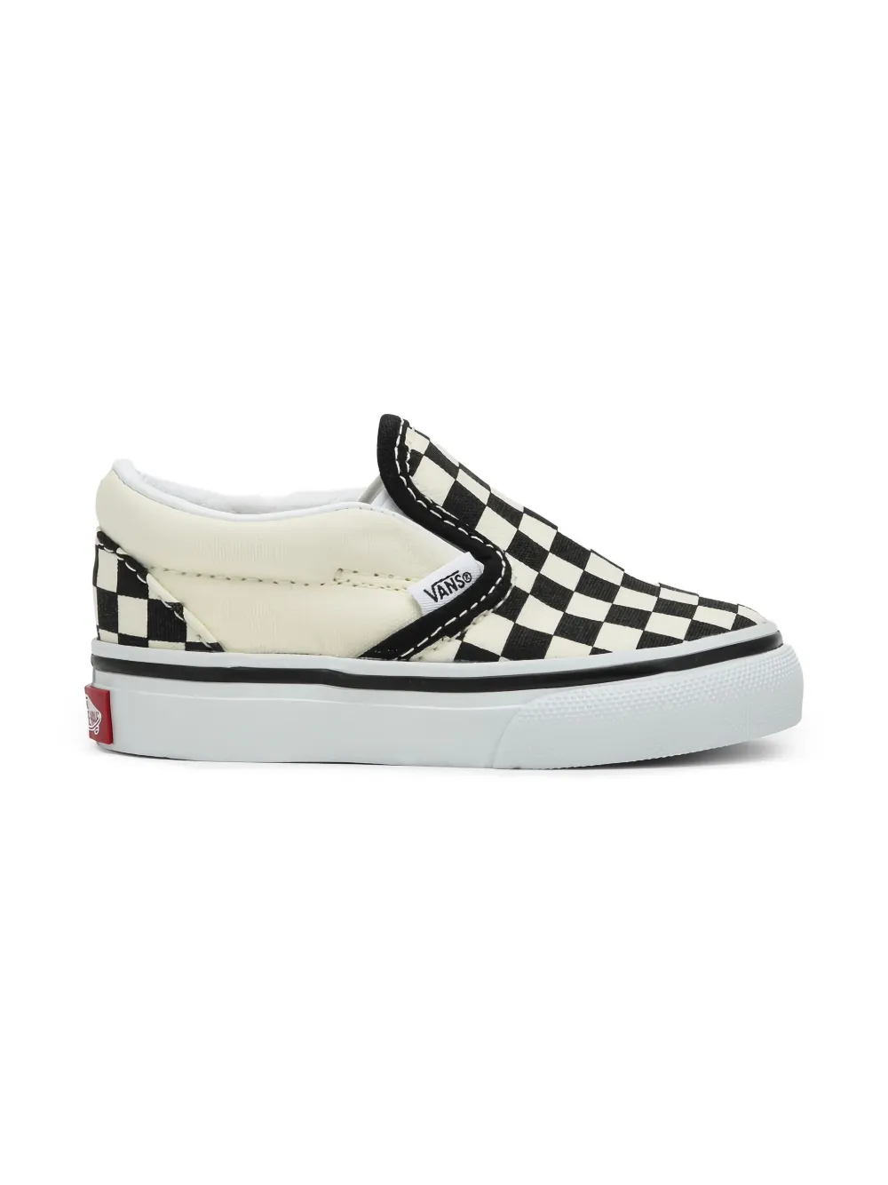 Vans Kids Geruite slip-on sneakers Wit