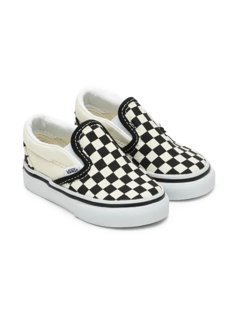 Vans Kids baskets sans lacets à carreaux