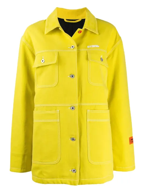 Heron Preston logo canvas "Yellow" worker jacket