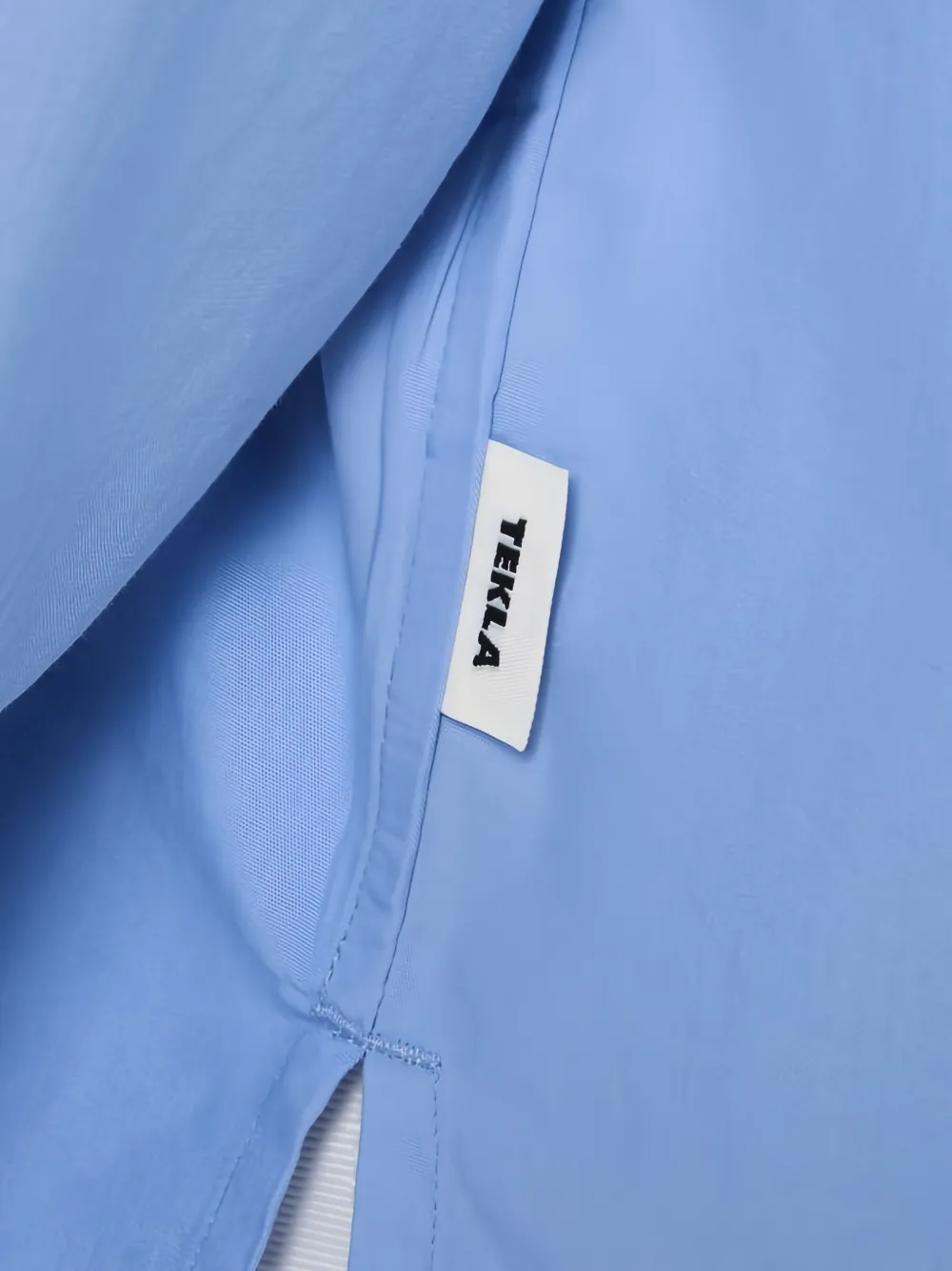 TEKLA Long-sleeve Pocket Shirt in Blue, view 4