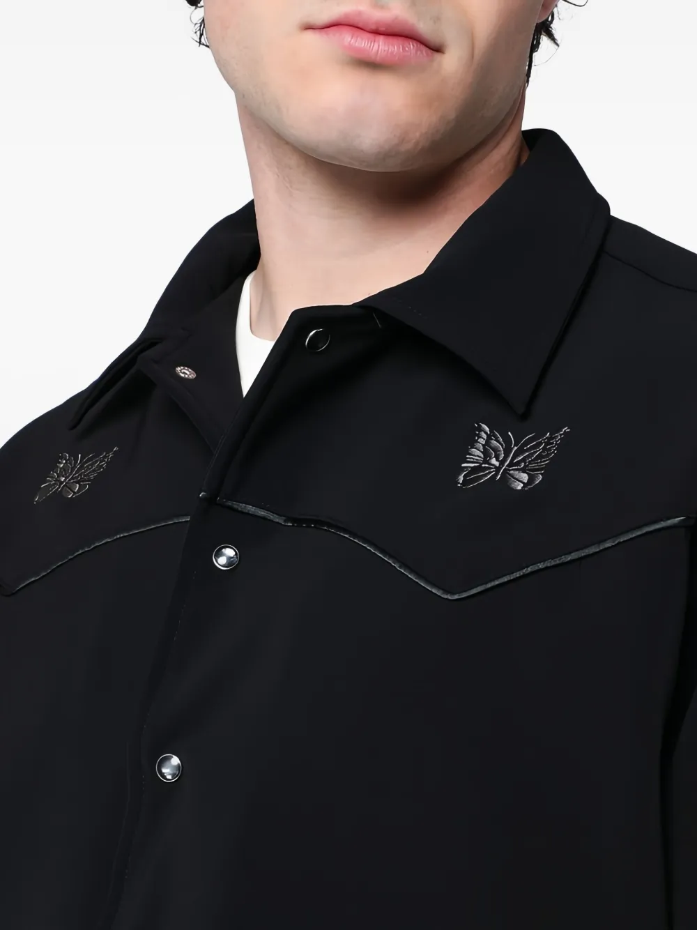 Needles Jack met borduurwerk Zwart