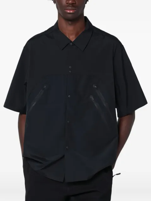 PURPLE MOUNTAIN OBSERVATORY zip-pocket short-sleeve shirt
