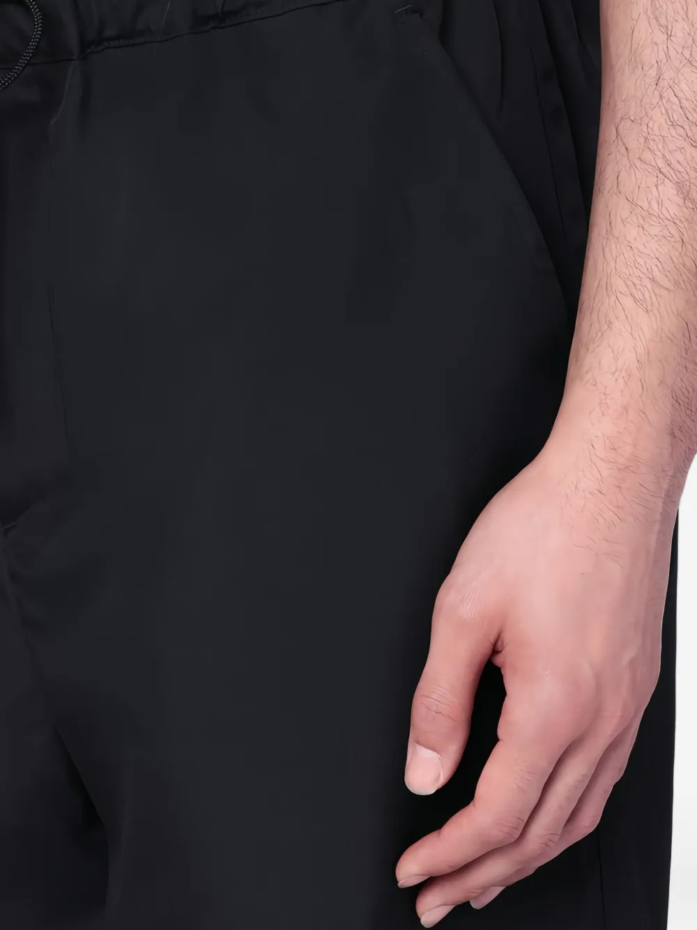 OAMC Straight broek met trekkoord Zwart