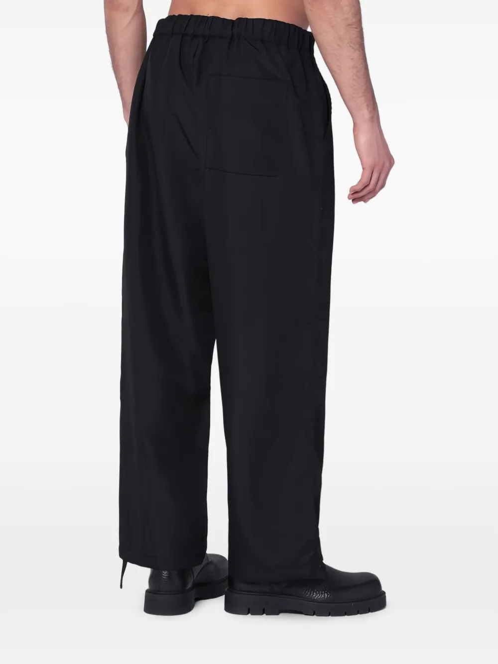 OAMC Straight broek met trekkoord Zwart