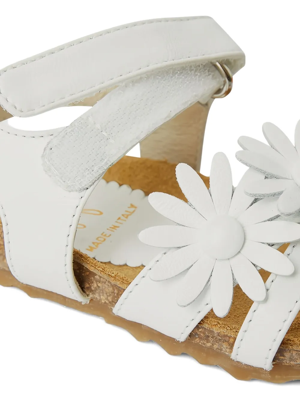 Il Gufo Leren sandalen - Wit