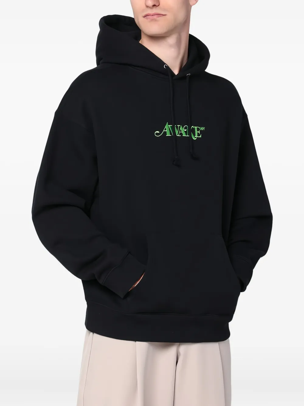 Awake NY logo-embroidered hoodie - ブラック Awake NY logo-embroidered hoodie - ブラック