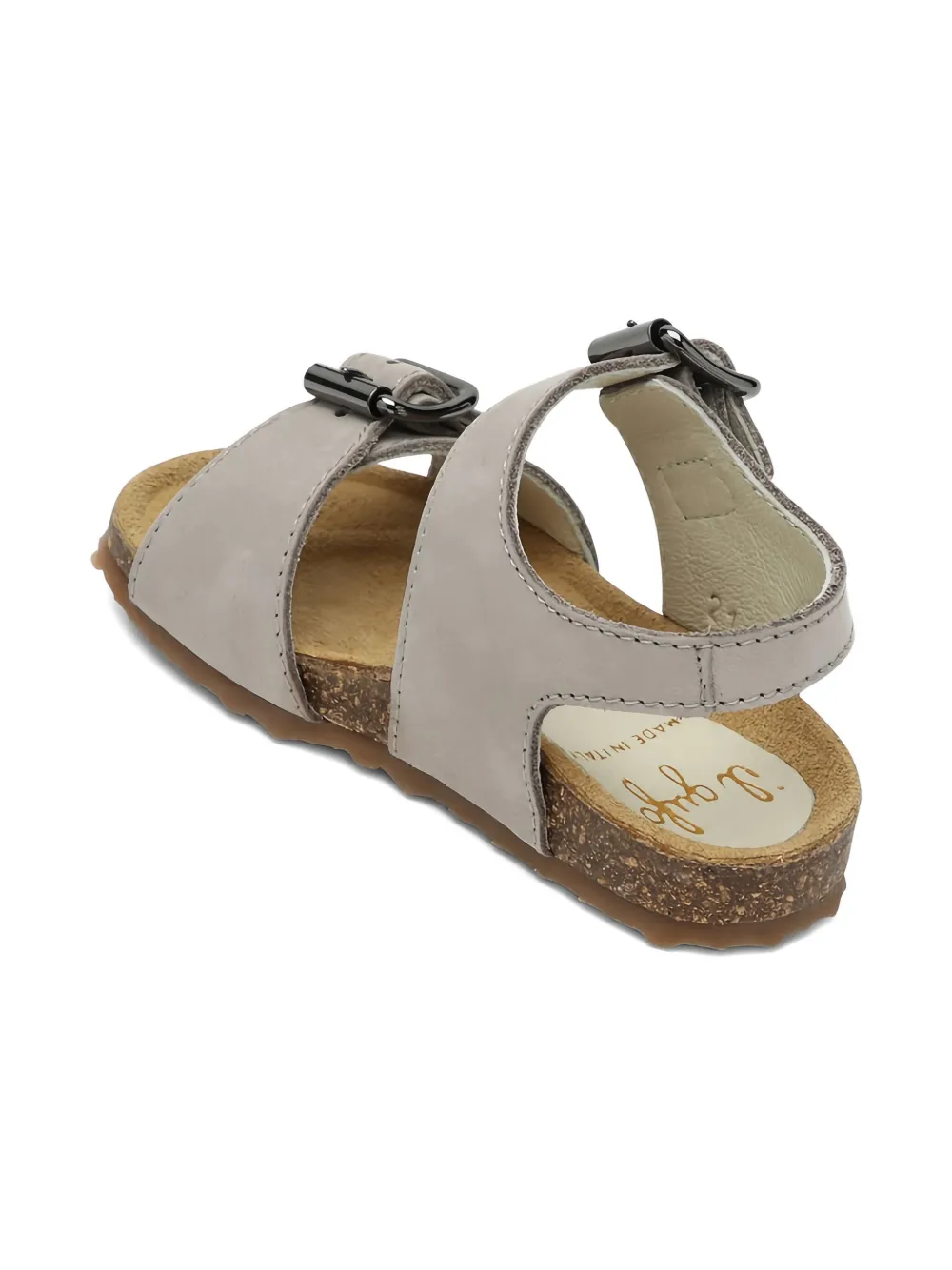 Il Gufo Leren sandalen - Grijs