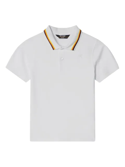 K Way Kids tipped-collar polo shirt