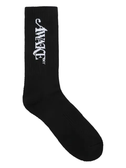 Awake NY logo-detail socks