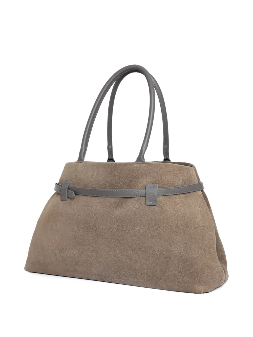 Sarah Chofakian Calizo suede tote bag - CINZA