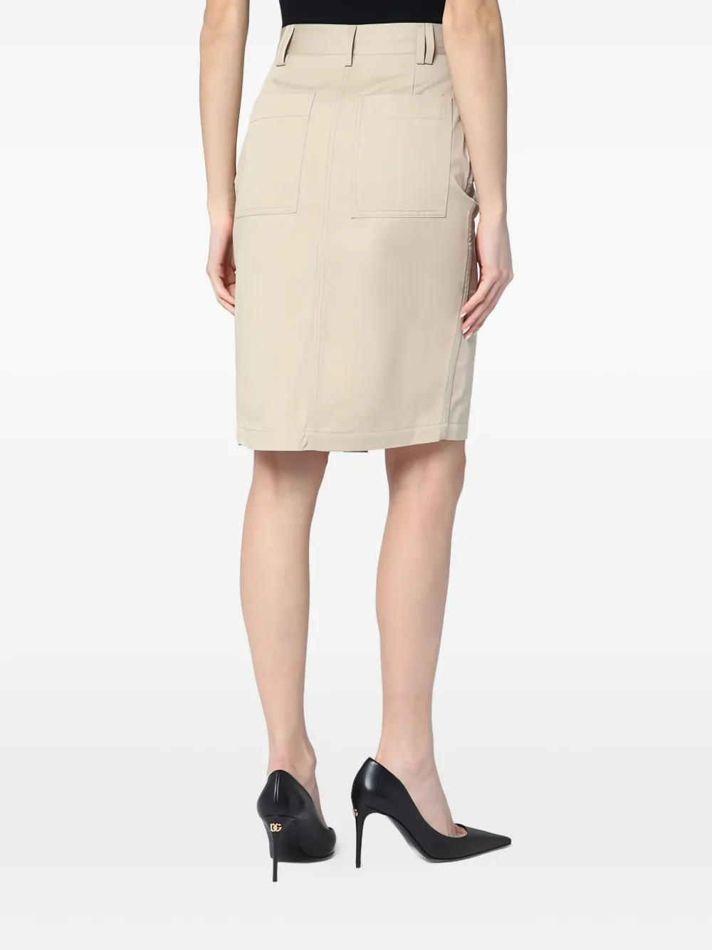 ANINE BING Rok met knopen Beige