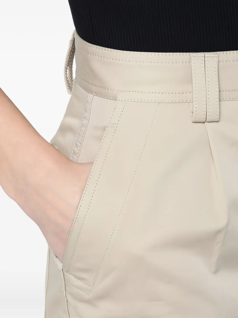 ANINE BING Rok met knopen Beige