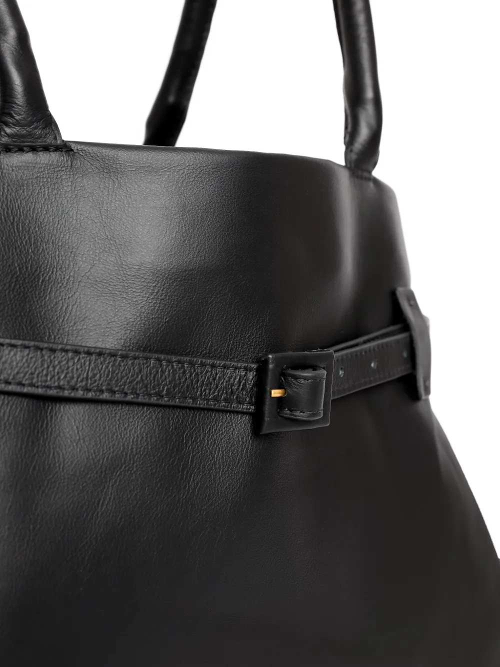 Sarah Chofakian Calizo leren shopper Zwart