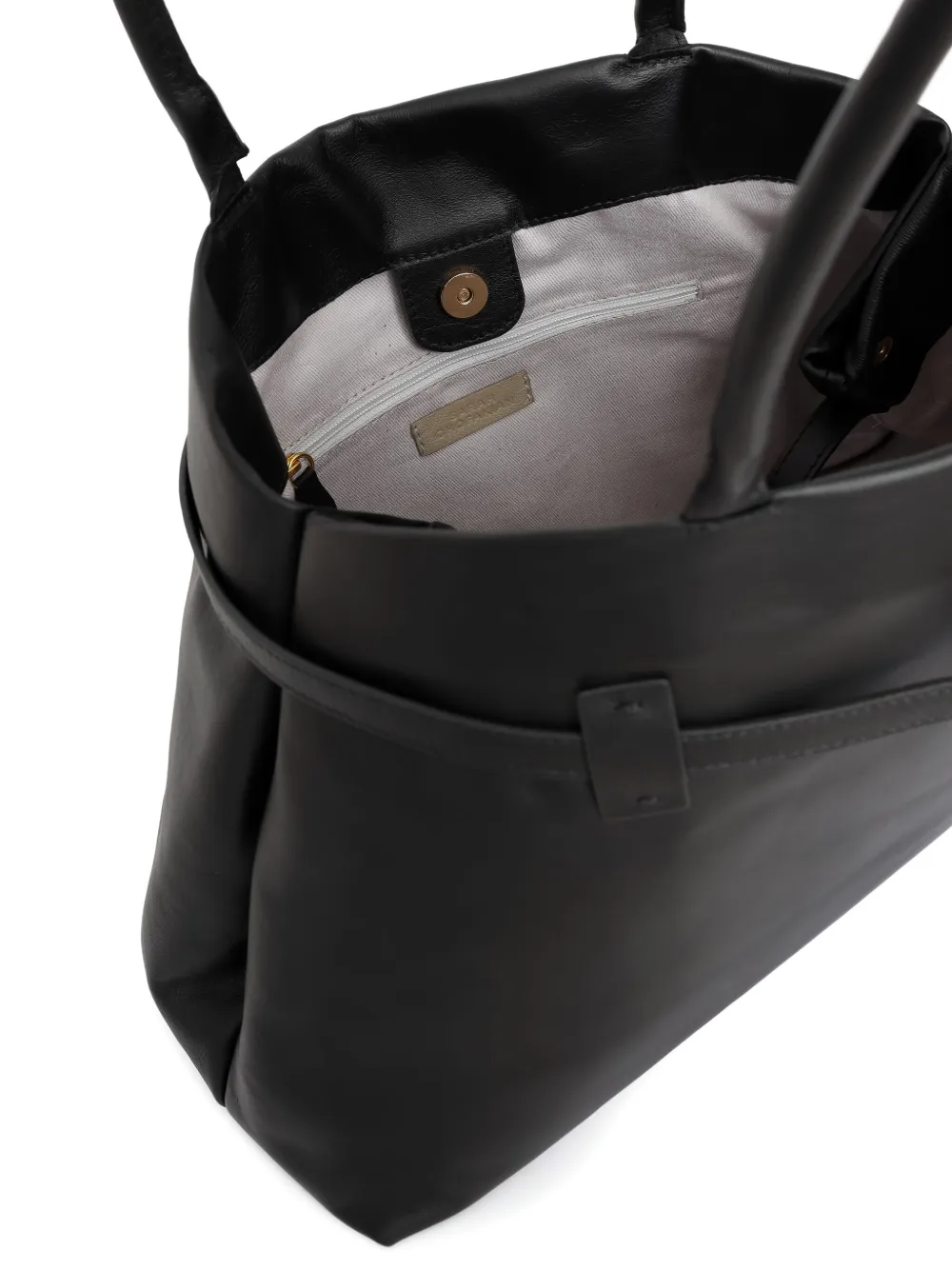 Sarah Chofakian Calizo leren shopper Zwart